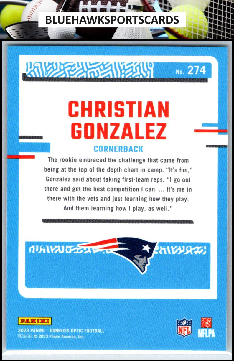2023 Donruss Optic #274 Christian Gonzalez