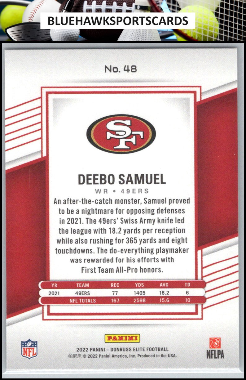 2022 Donruss Elite #48 Deebo Samuel
