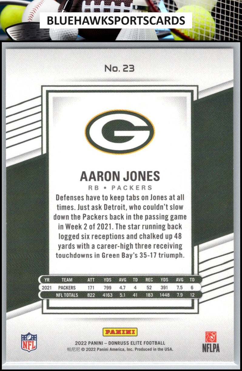 2022 Donruss Elite #23 Aaron Jones