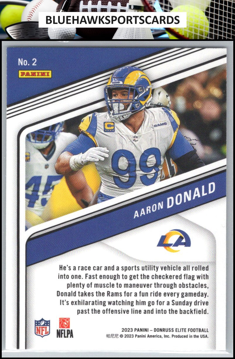 2023 Donruss Elite #2 Aaron Donald