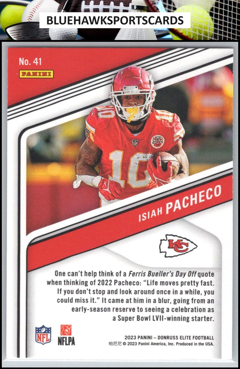 2023 Donruss Elite #41 Isiah Pacheco