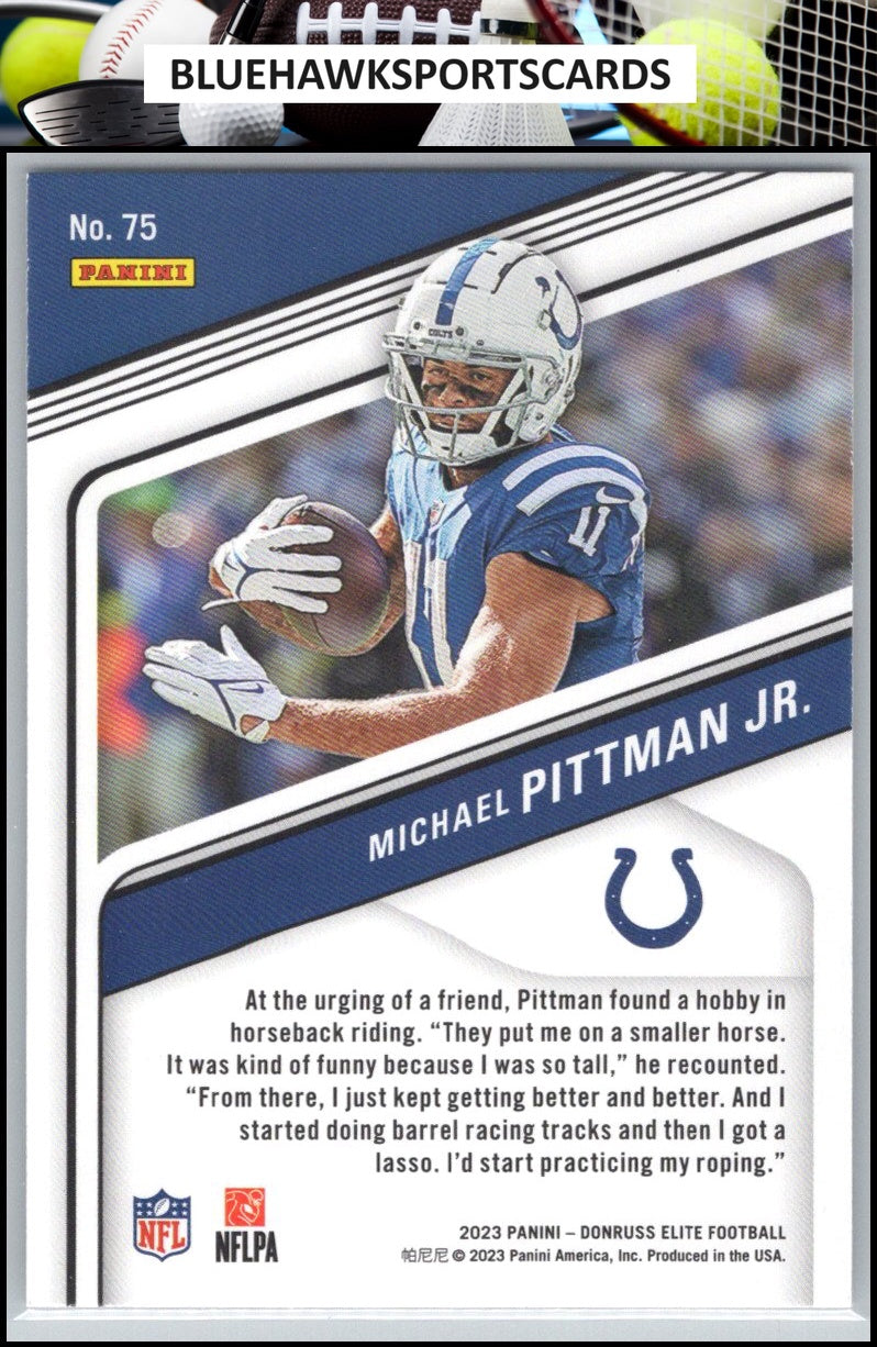 2023 Donruss Elite #75 Michael Pittman Jr.