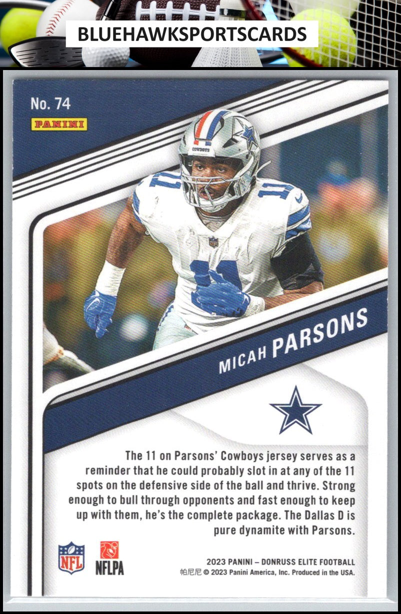 2023 Donruss Elite #74 Micah Parsons