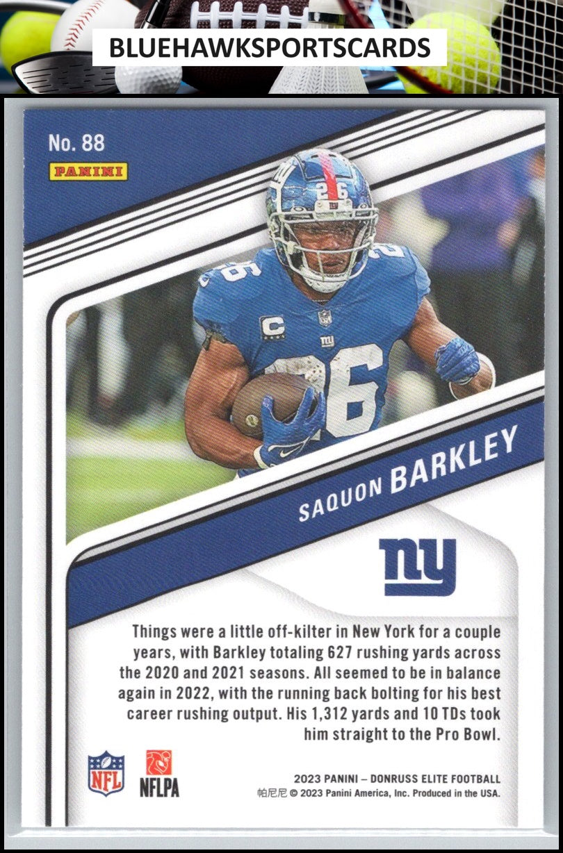 2023 Donruss Elite #88 Saquon Barkley