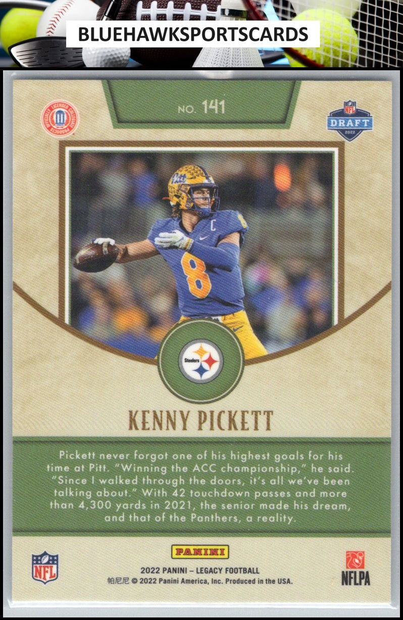 2022 Panini Legacy #141 Kenny Pickett Premium Silver