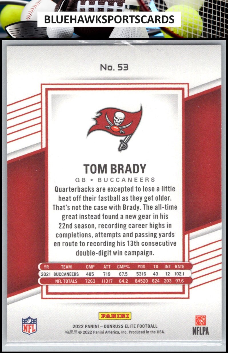 2022 Donruss Elite #53 Tom Brady
