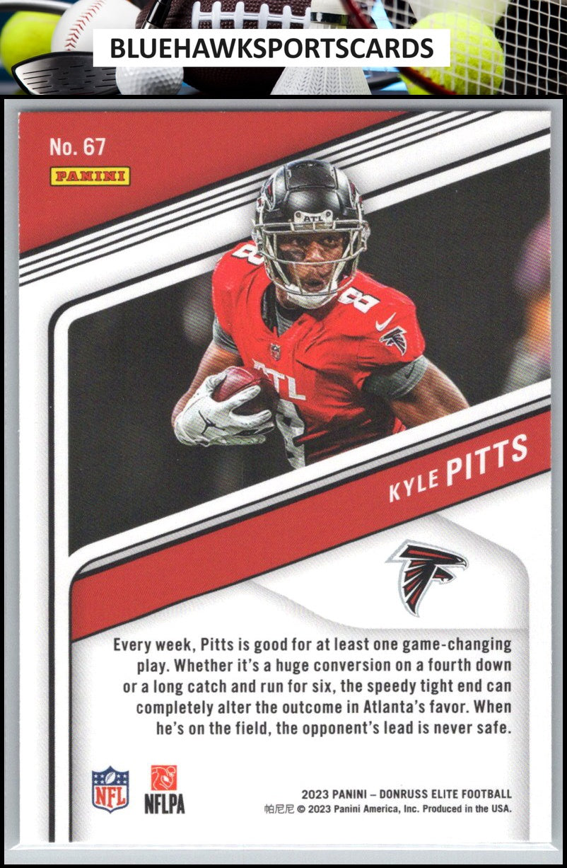 2023 Donruss Elite #67 Kyle Pitts Green Disco