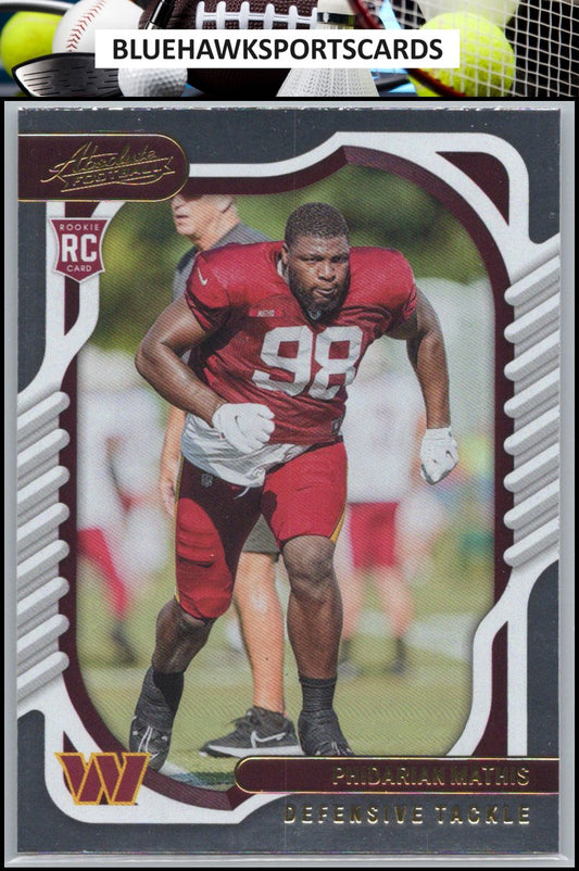 2022 Panini Absolute #189 Phidarian Mathis Retail gold