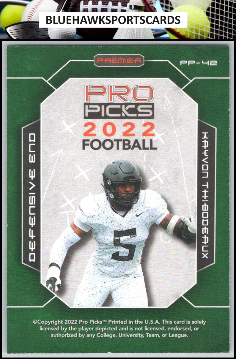 2022 Pro Picks Premier #PP-42 Kayvon Thibodeaux
