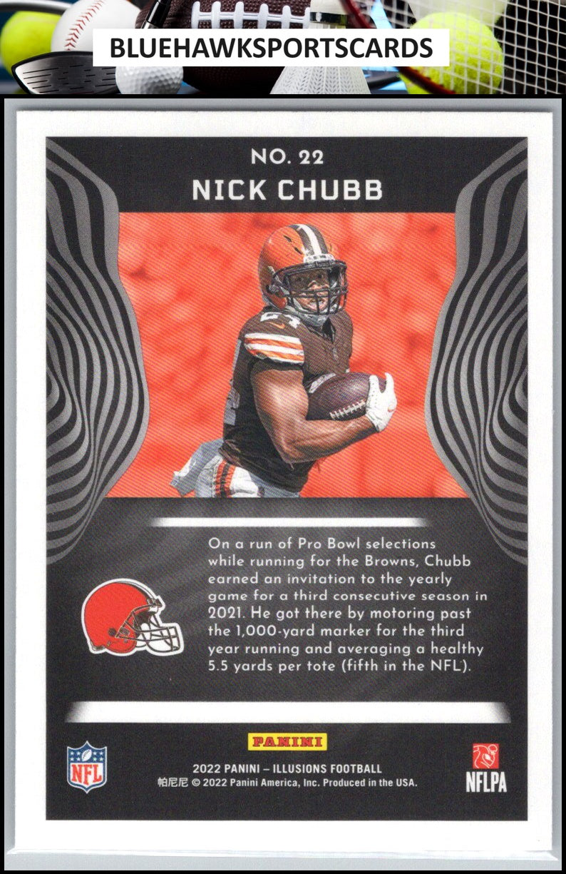 2022 Panini Illusions #22 Nick Chubb Retail
