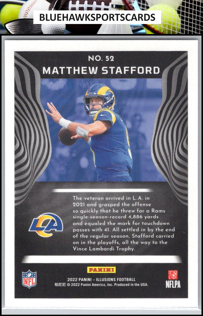 2022 Panini Illusions #52 Matthew Stafford Retail