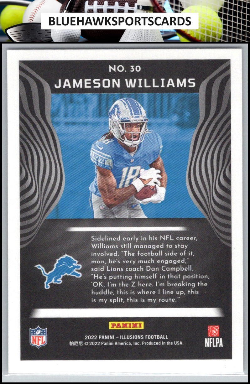 2022 Panini Illusions #30 Jameson Williams Retail