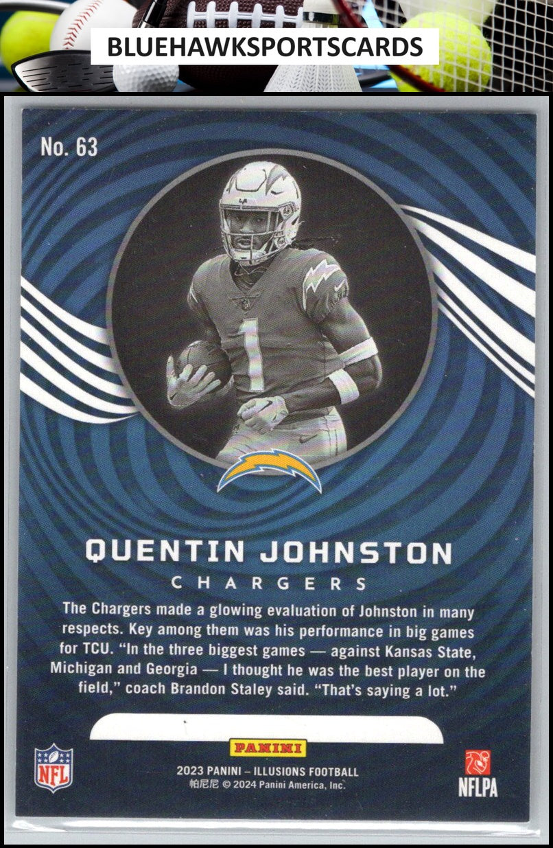 2023 Panini Illusions #63 Quentin Johnston Retail