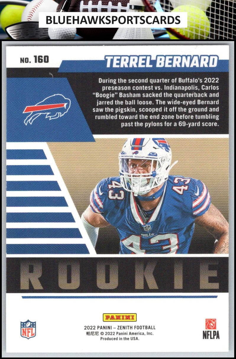 2022 Zenith #160 Terrel Bernard Retail