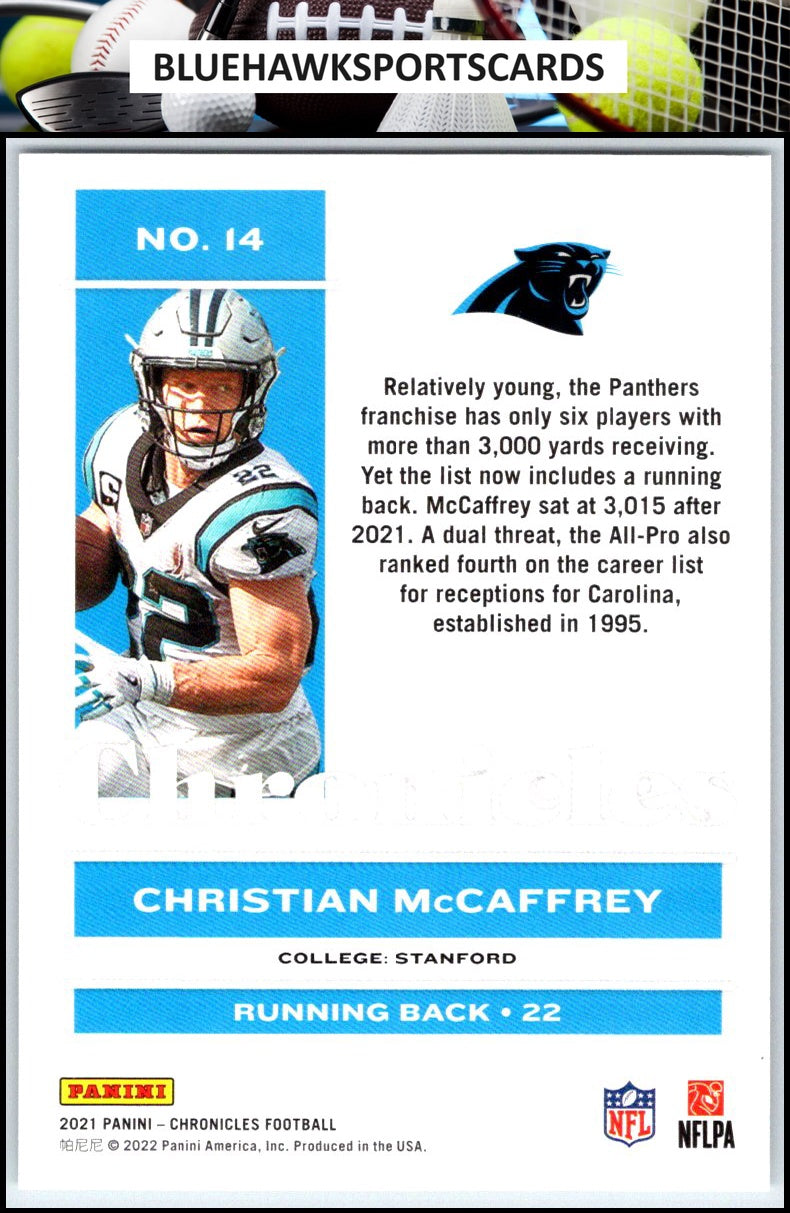 2021 Panini Chronicles #14 Christian McCaffrey