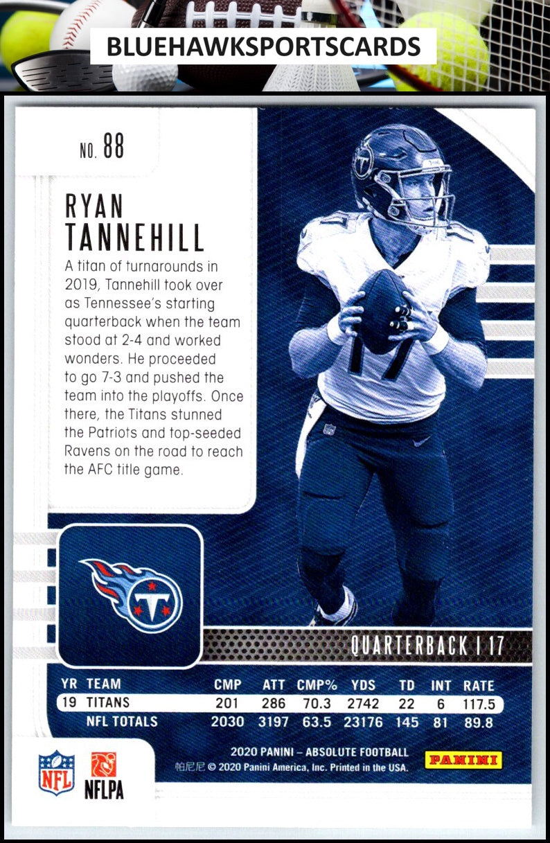 2020 Panini Absolute #88 Ryan Tannehill Green