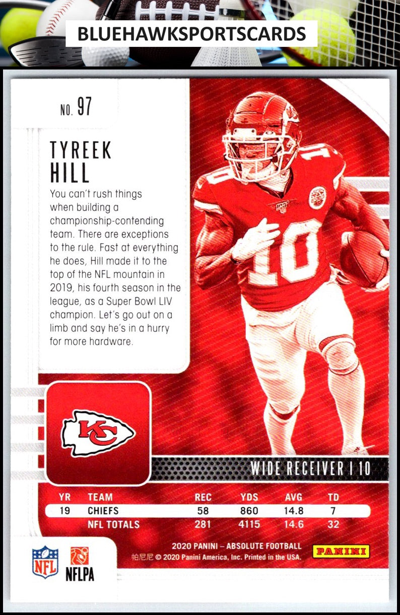 2020 Panini Absolute #97 Tyreek Hill Retail