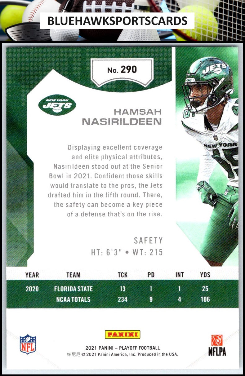 2021 Panini Playoff #290 Hamsah Nasirildeen