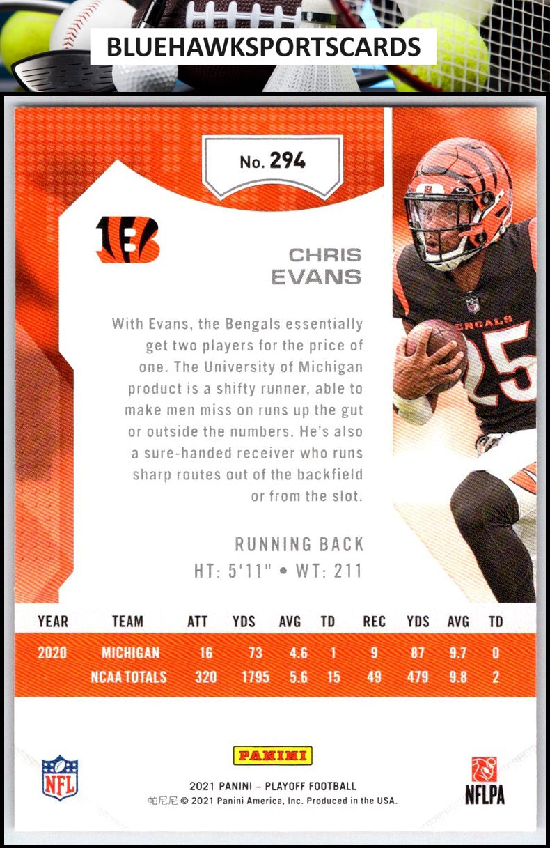 2021 Panini Playoff #294 Chris Evans