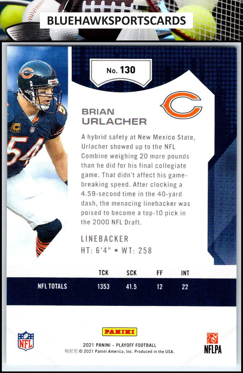 2021 Panini Playoff #130 Brian Urlacher