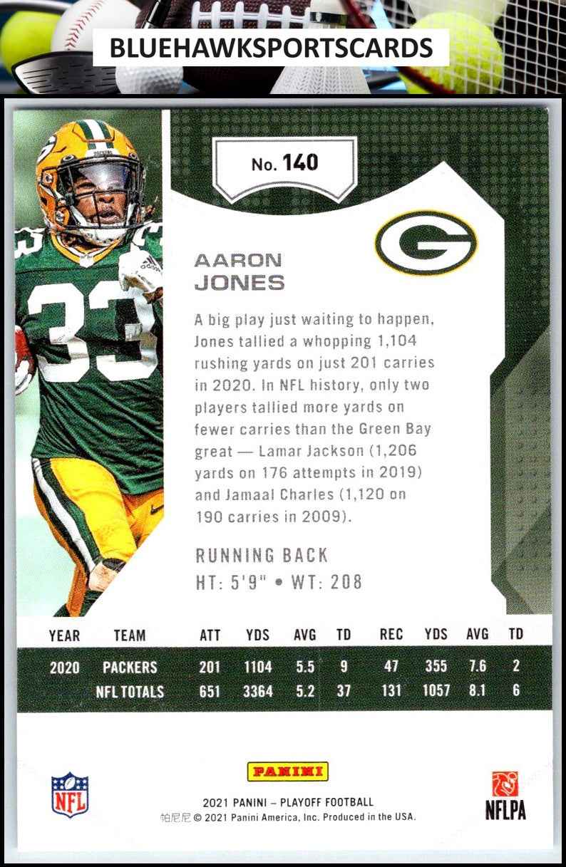 2021 Panini Playoff #140 Aaron Jones