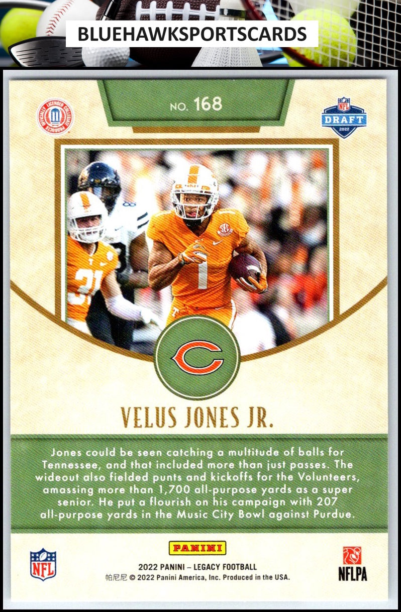 2022 Panini Legacy #168 Velus Jones Jr.