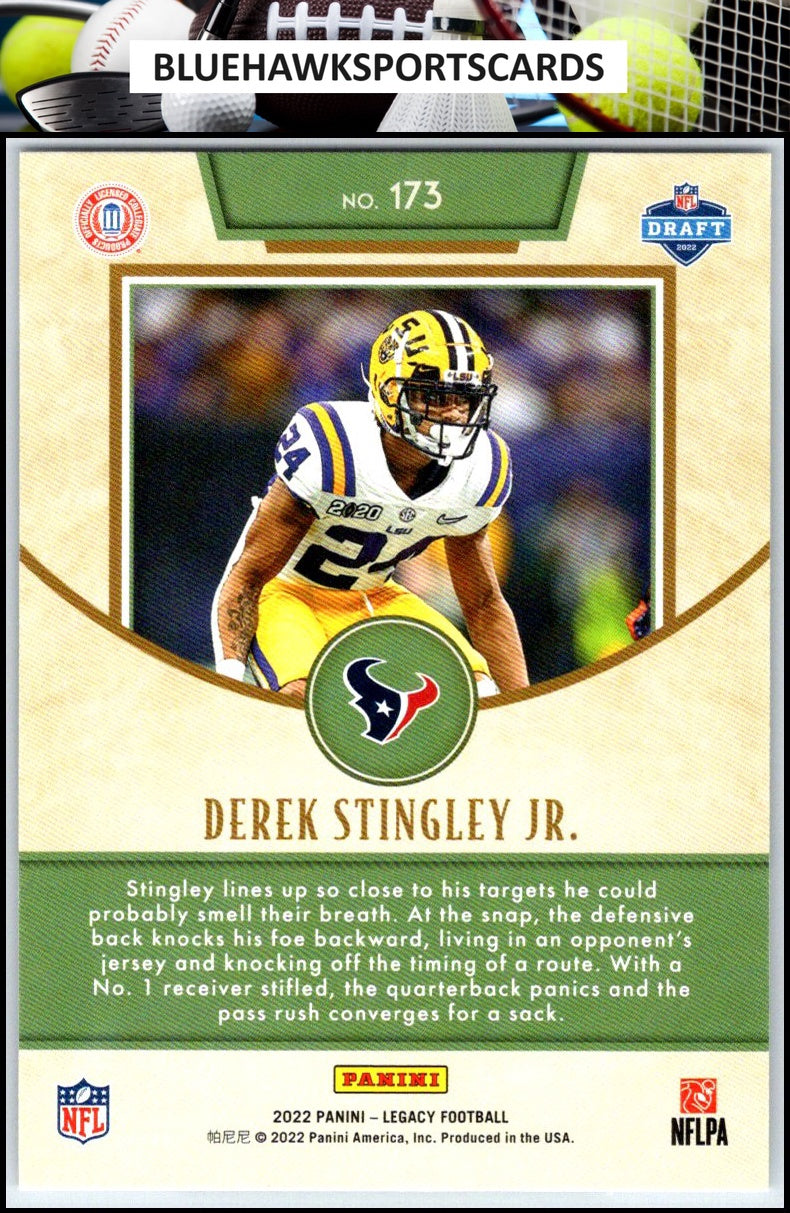 2022 Panini Legacy #173 Derek Stingley Jr.