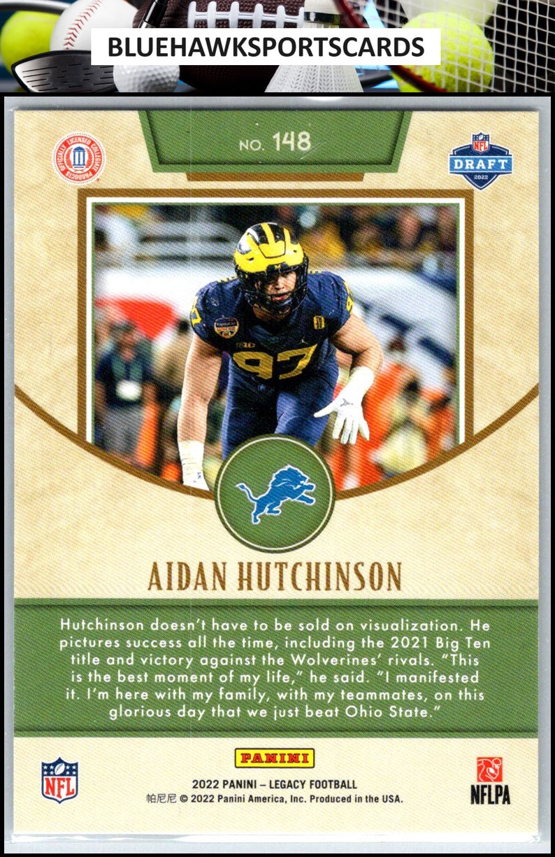 2022 Panini Legacy #148 Aidan Hutchinson