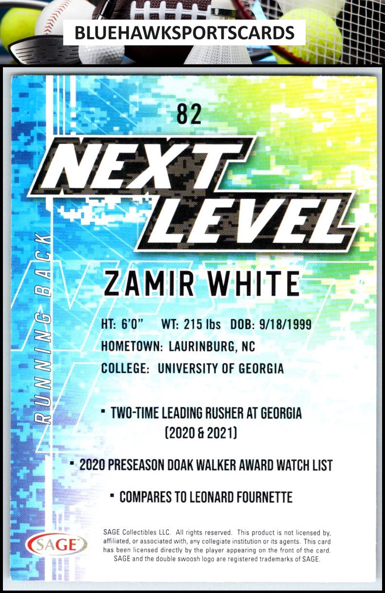 2022 SAGE #82 Zamir White