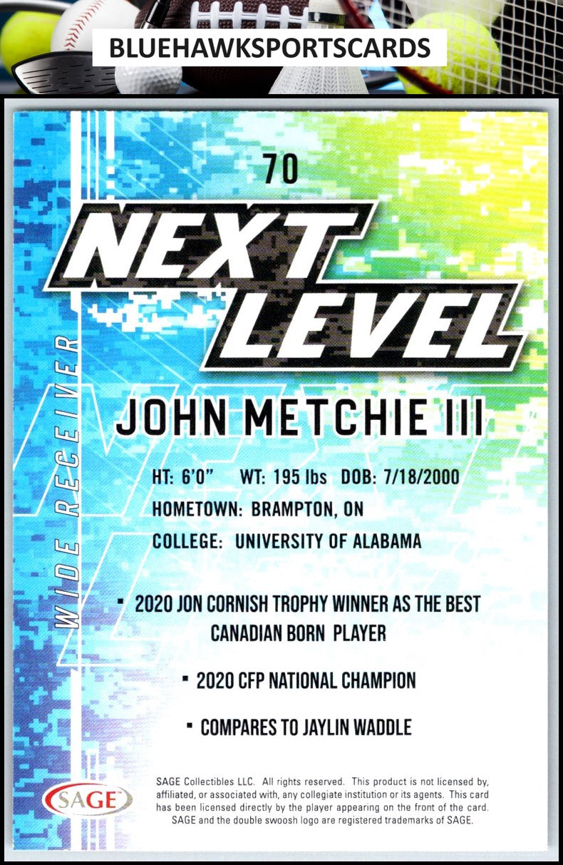 2022 SAGE #70 John Metchie III