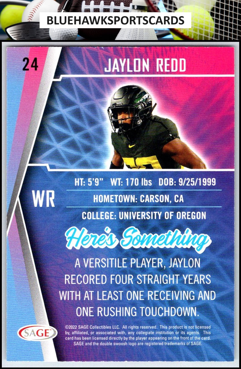 2022 SAGE #24 Jaylon Redd Green