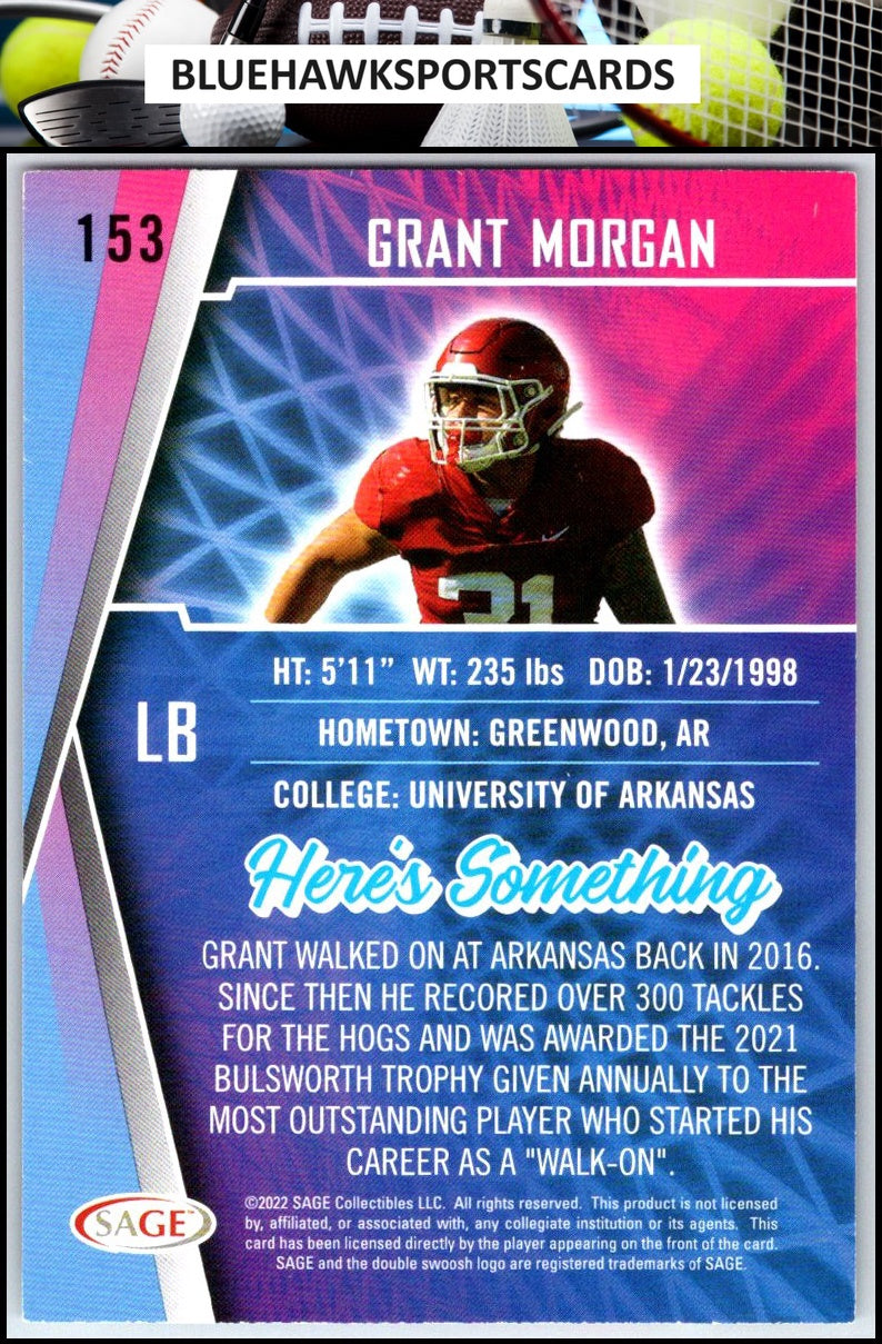 2022 SAGE #153 Grant Morgan