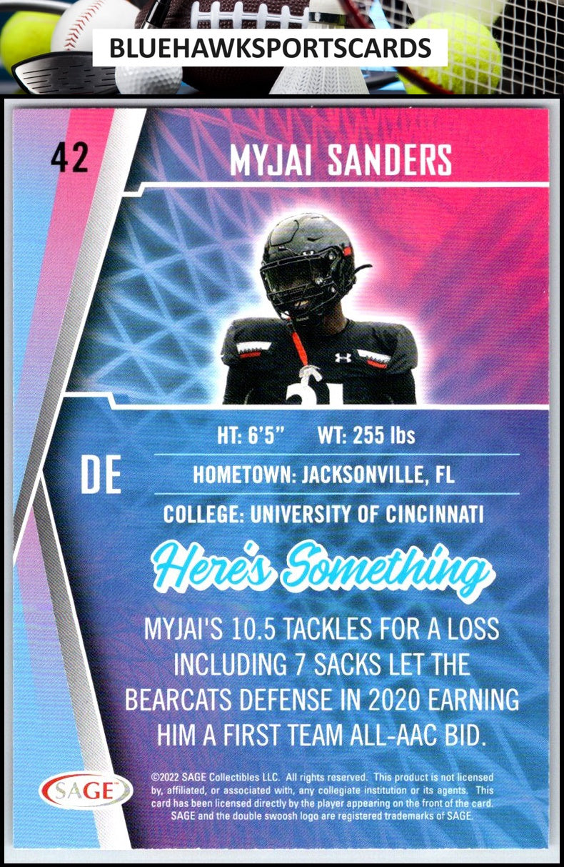 2022 SAGE #42 Myjai Sanders