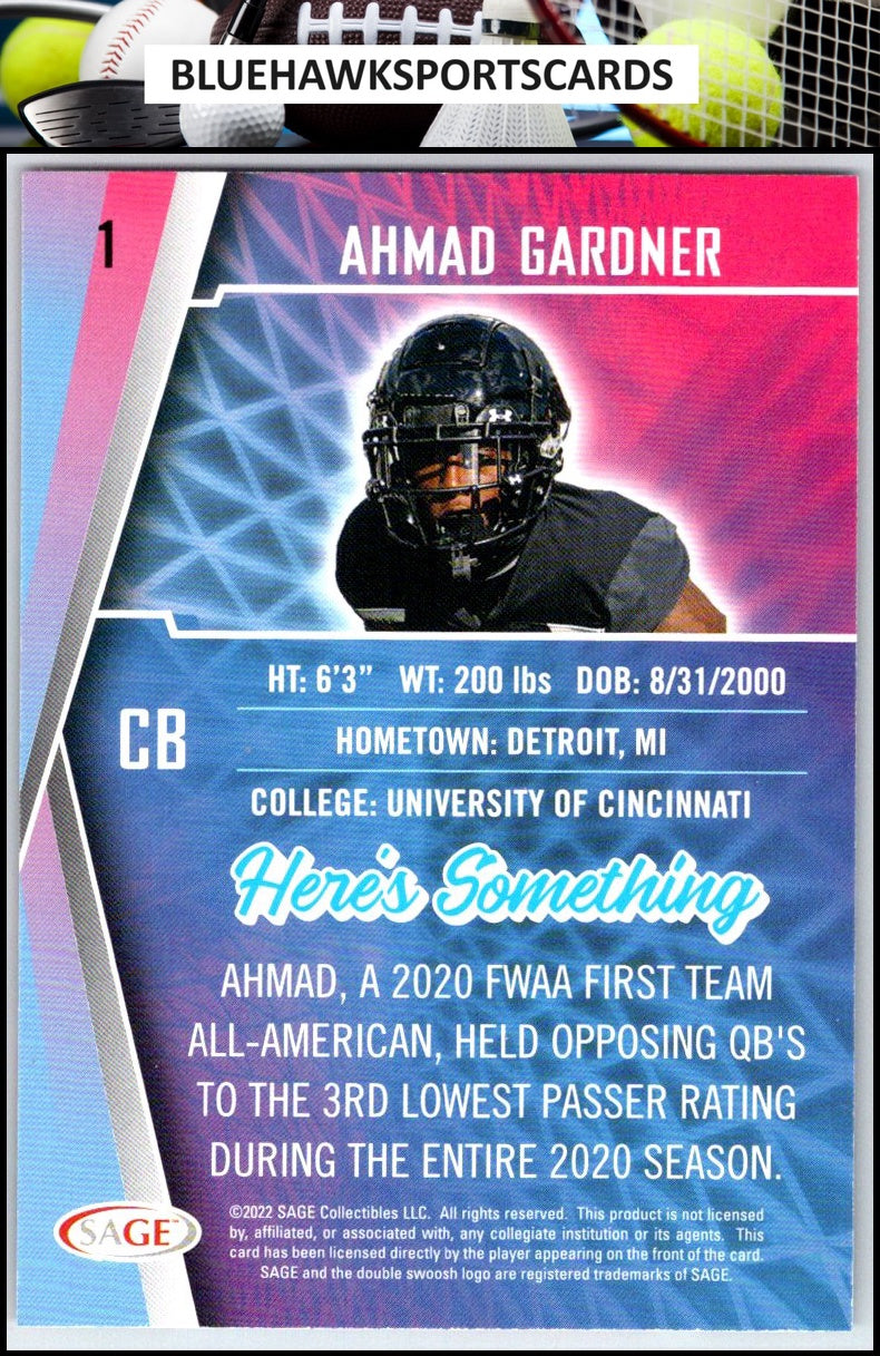 2022 SAGE #1 Ahmad Gardner