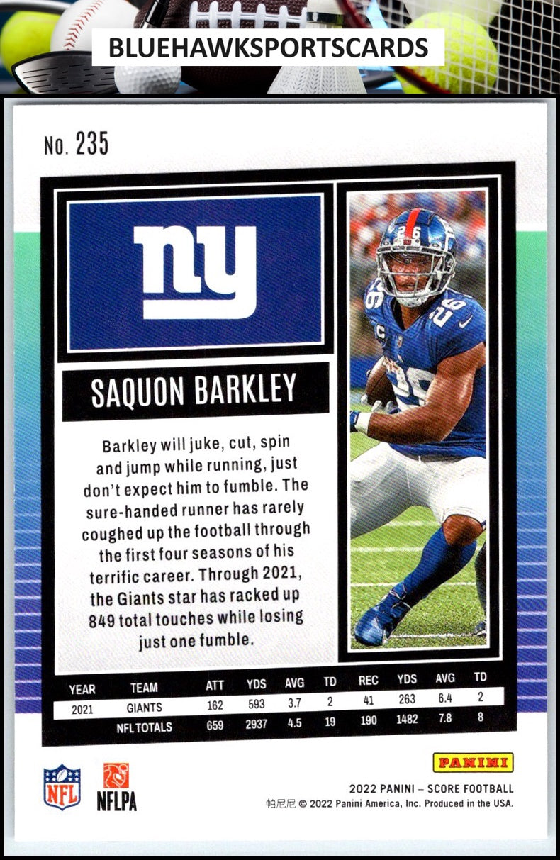 2022 Score #235 Saquon Barkley
