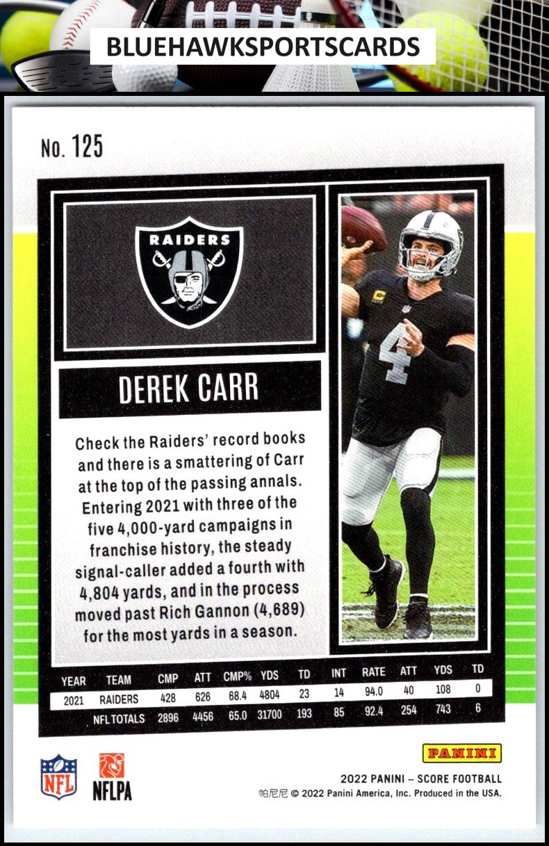 2022 Score #125 Derek Carr