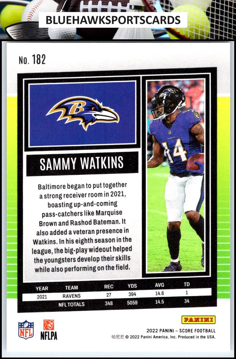 2022 Score #182 Sammy Watkins