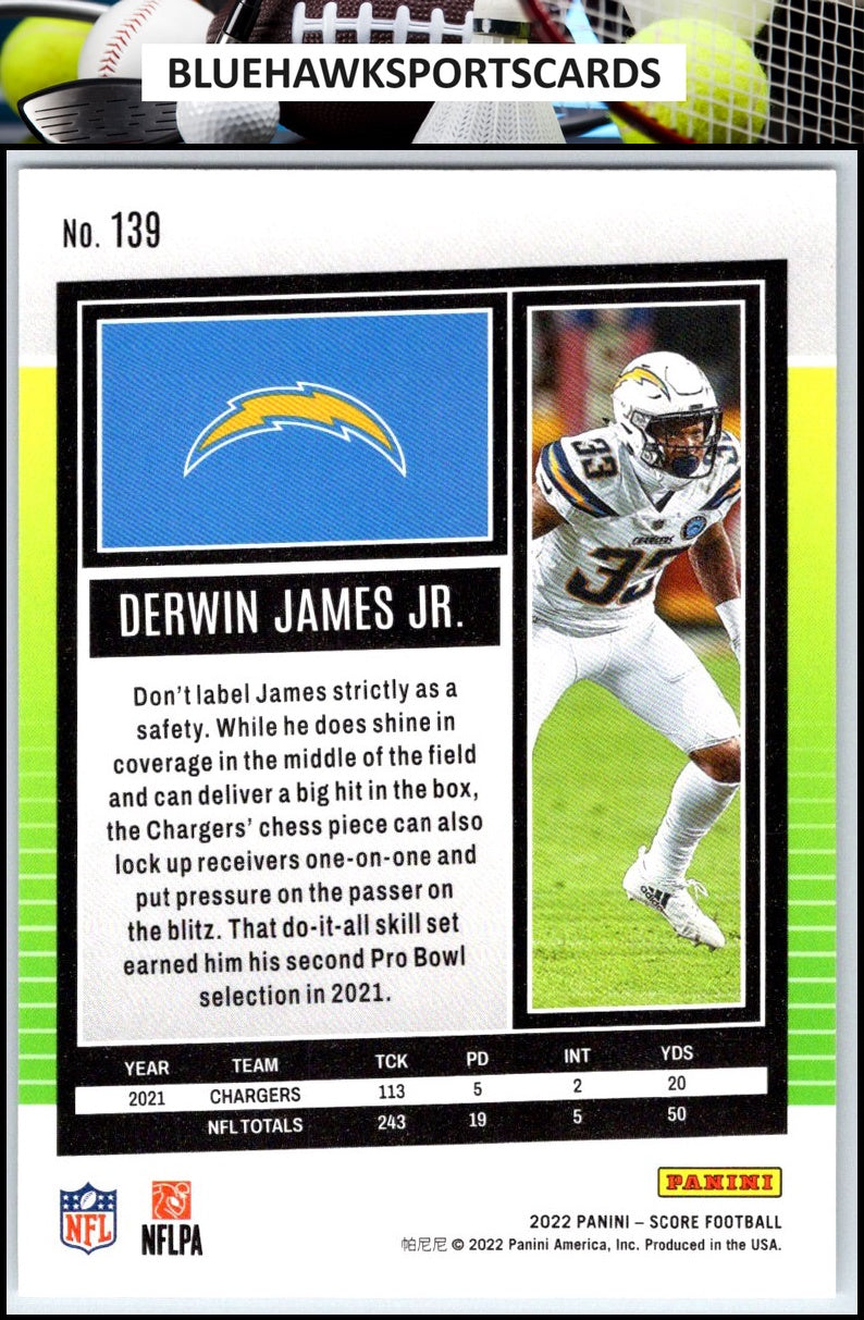 2022 Score #139 Derwin James Jr.