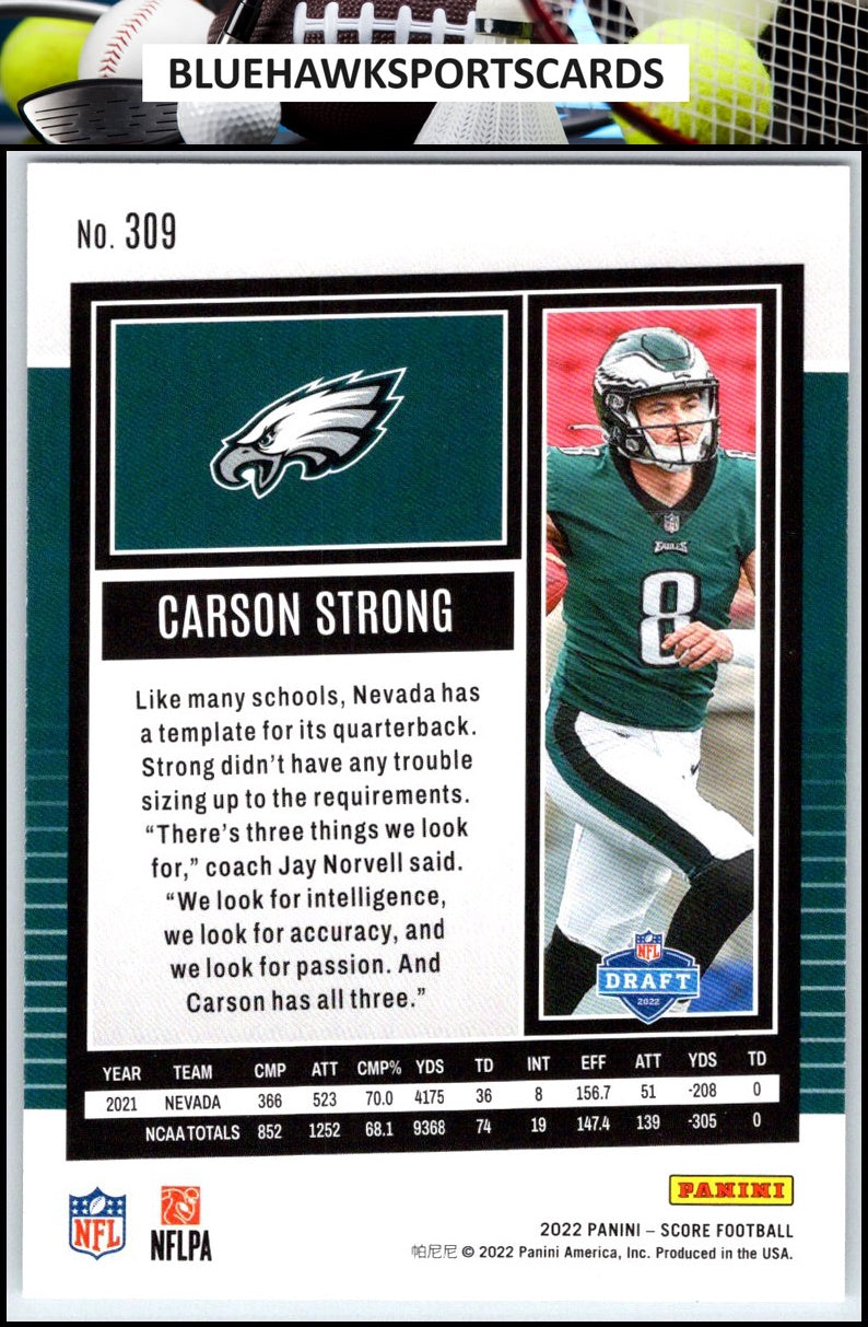2022 Score #309 Carson Strong