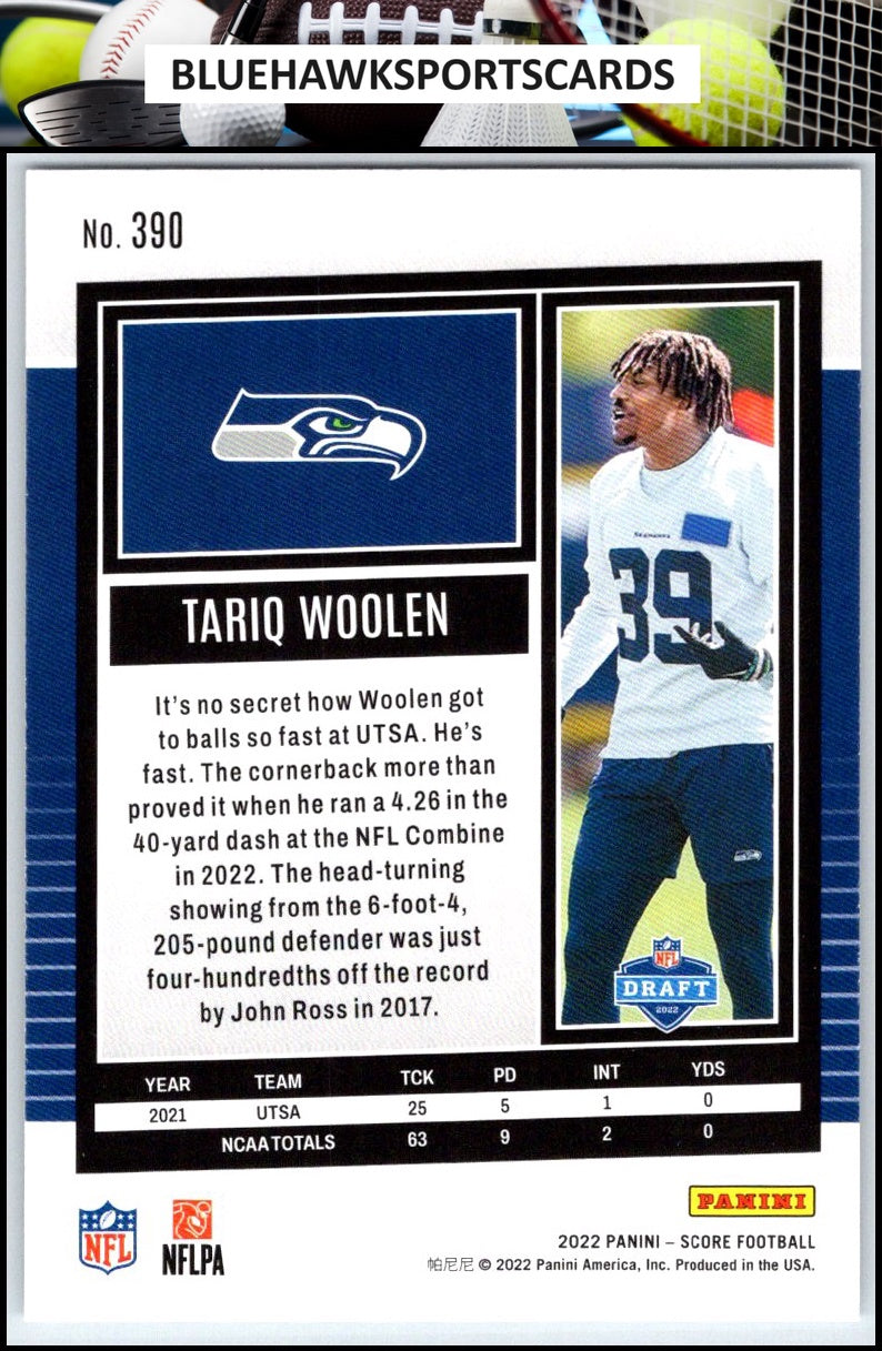 2022 Score #390 Tariq Woolen