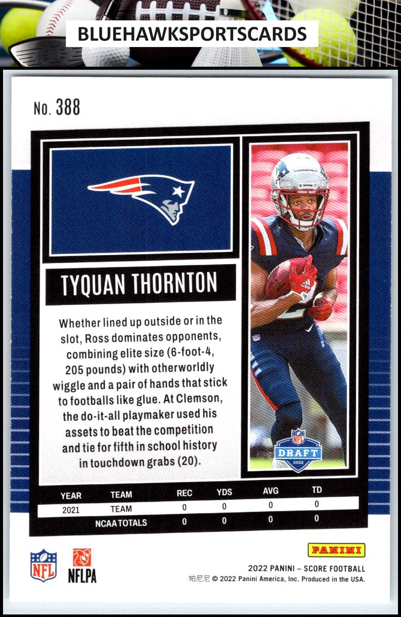 2022 Score #388 Tyquan Thornton