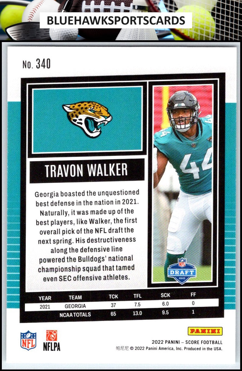 2022 Score #340 Travon Walker