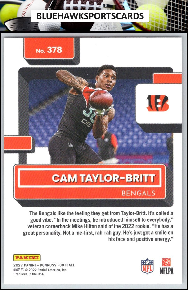 2022 Donruss #378 Cam Taylor-Britt