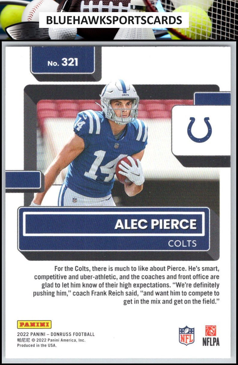 2022 Donruss #321 Alec Pierce
