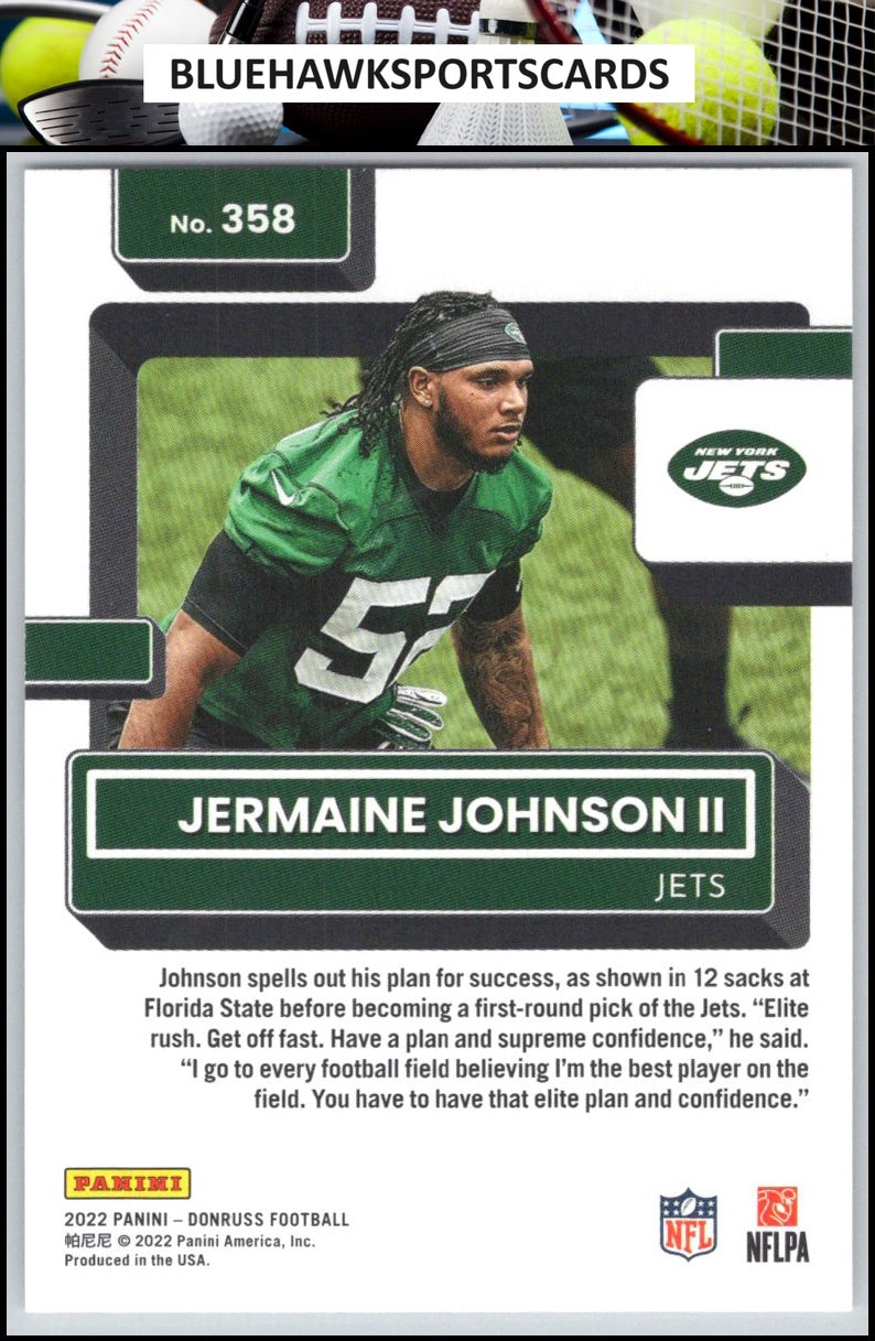 2022 Donruss #358 Jermaine Johnson II