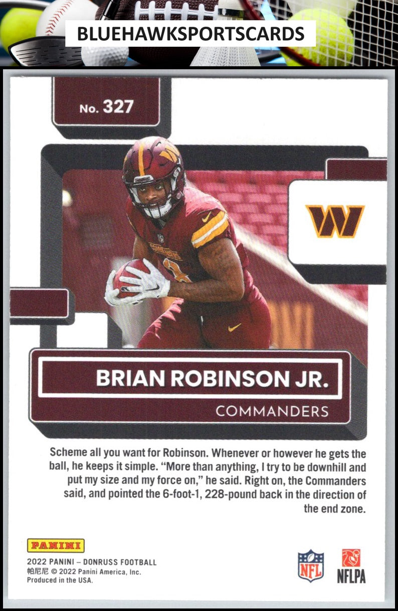2022 Donruss #327 Brian Robinson Jr.