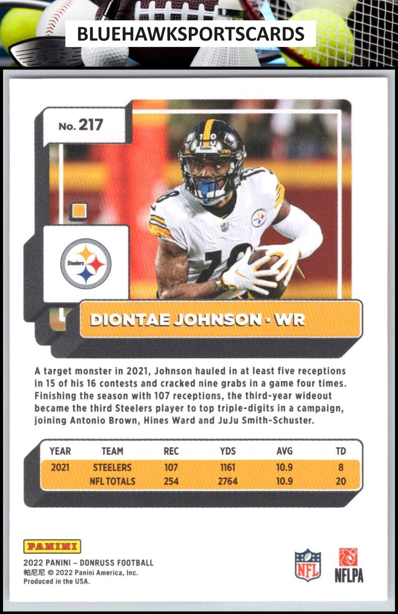 2022 Donruss #217 Diontae Johnson