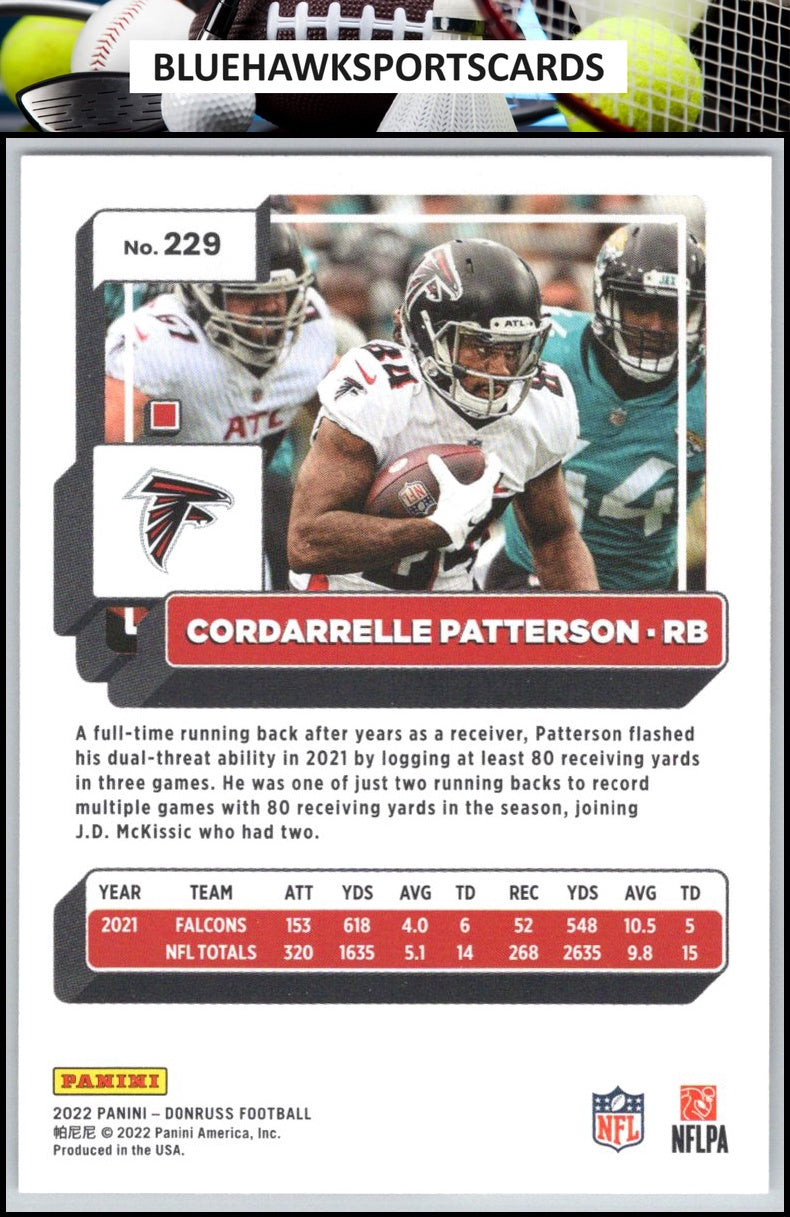 2022 Donruss #229 Cordarrelle Patterson