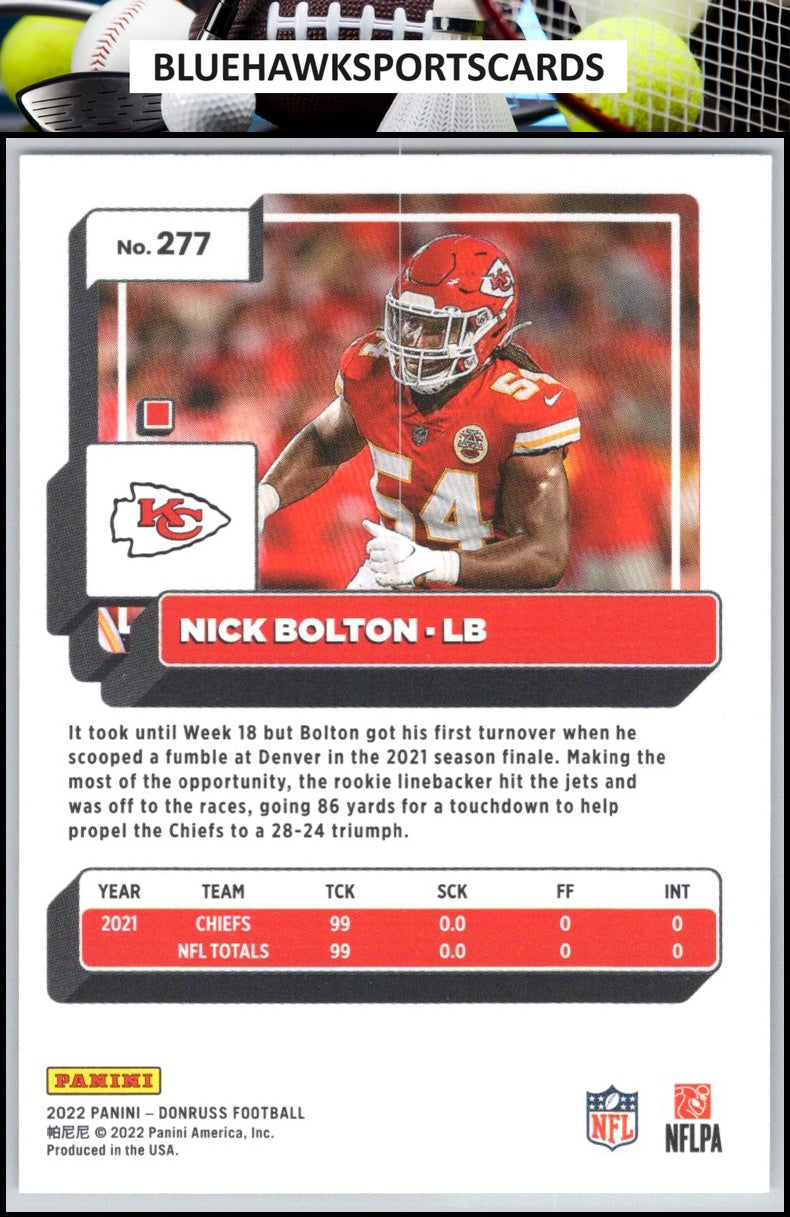 2022 Donruss #277 Nick Bolton
