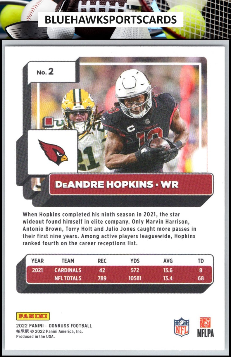 2022 Donruss #2 DeAndre Hopkins